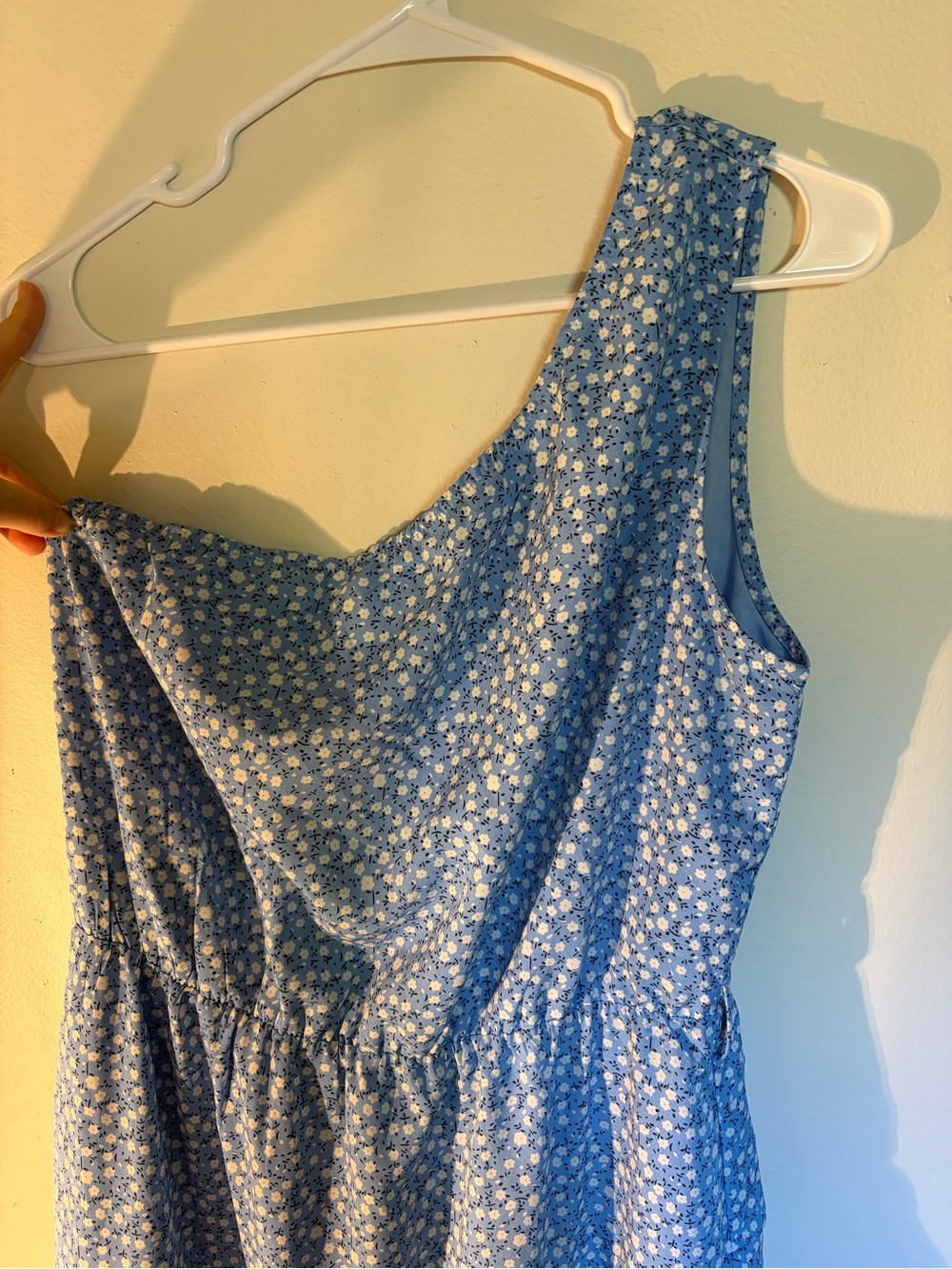 Blue Floral Sleeveless Sundress